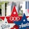 Glitzhome® 11" Wooden Patriotic America Stars Table Décor